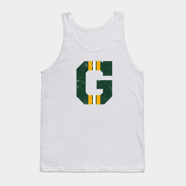 Green Bay G, vintage - white Tank Top by KFig21